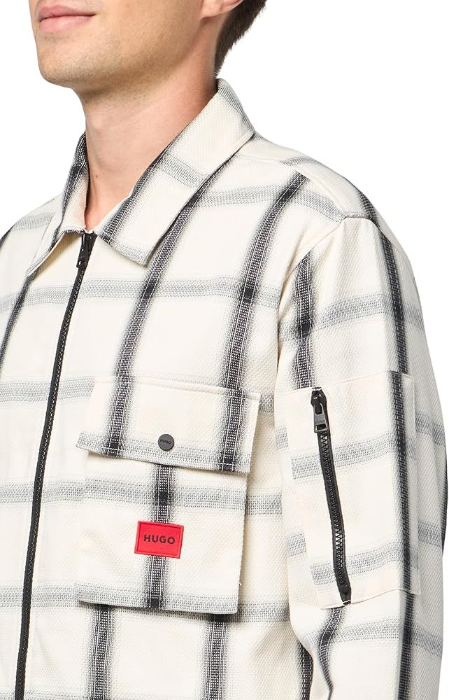 Вітровка Hugo   (Hugo Boss)Cotton Mix Canvas Zip Up Overshirt - фото фото фото 2