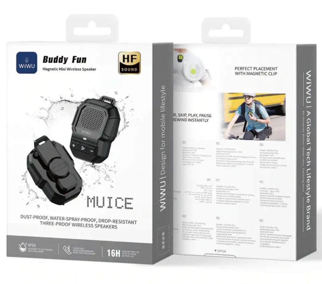 Bluetooth Колонка WiWU SPK-001 Buddy Fun with Magnetic Clip - фото фото фото 2