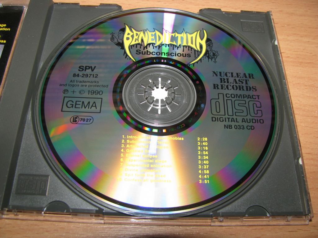BENEDICTION - Subconscious Terror  (1990 Nuclear Blast 1st press) - фото фото фото 2