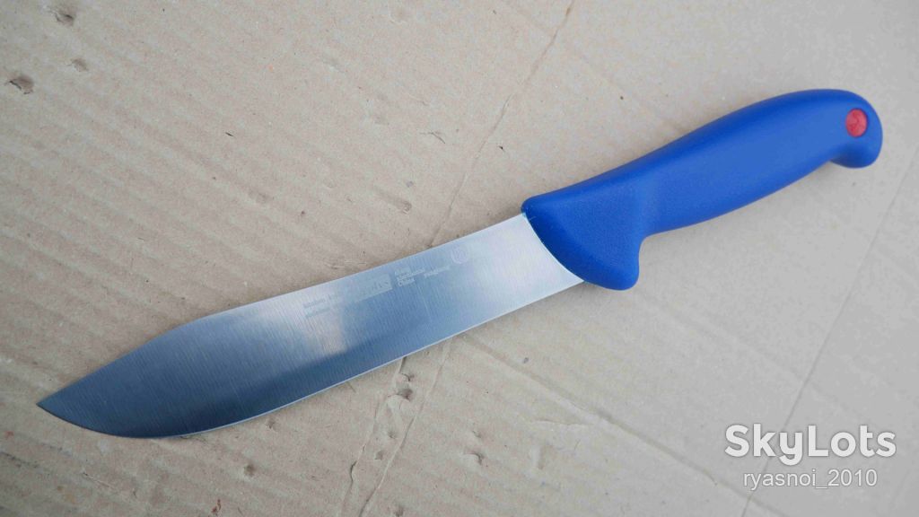 Plys TZHX065 D6, Plastic blue, 40Cr13 Satin, Kitchen Knife, Fixed - фото фото фото 9