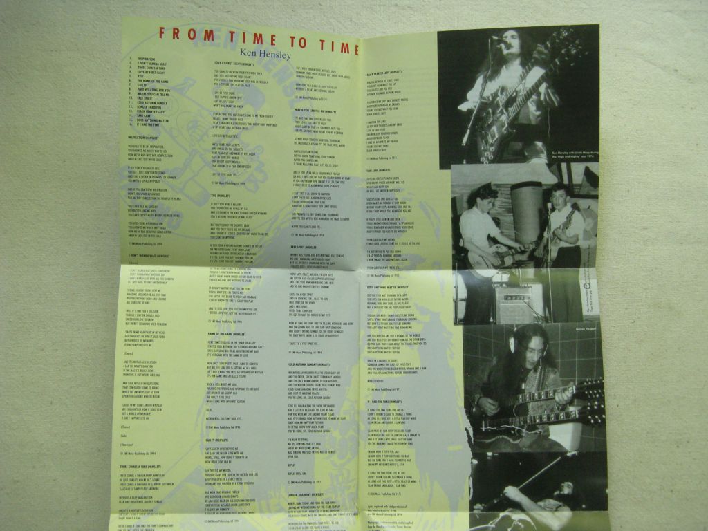CD Uriah Heep Family. Ken Hensley. From Time To Time. 1994. - фото фото фото 4