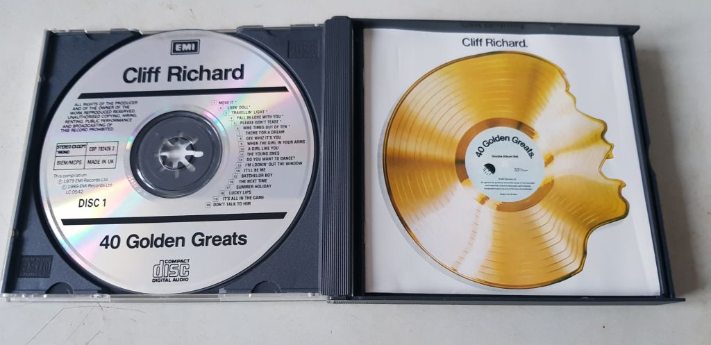 Cliff Richard 40 Golden Greats 2CD фірмовий - фото фото фото 2