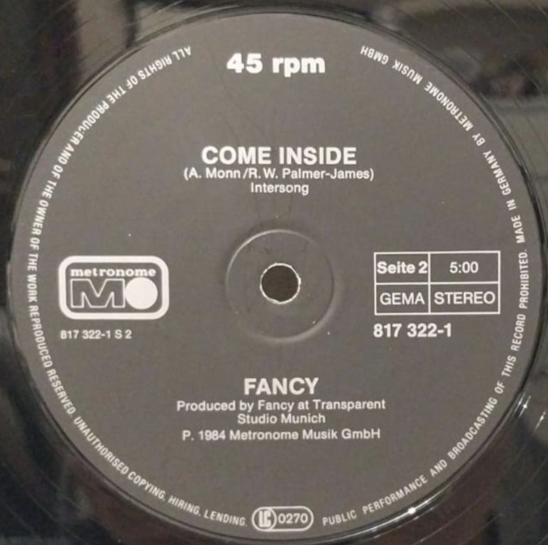 Fancy - Slice Me Nice - 1984.  (EP). 12. Vinyl. Пластинка. Germany. - фото фото фото 3