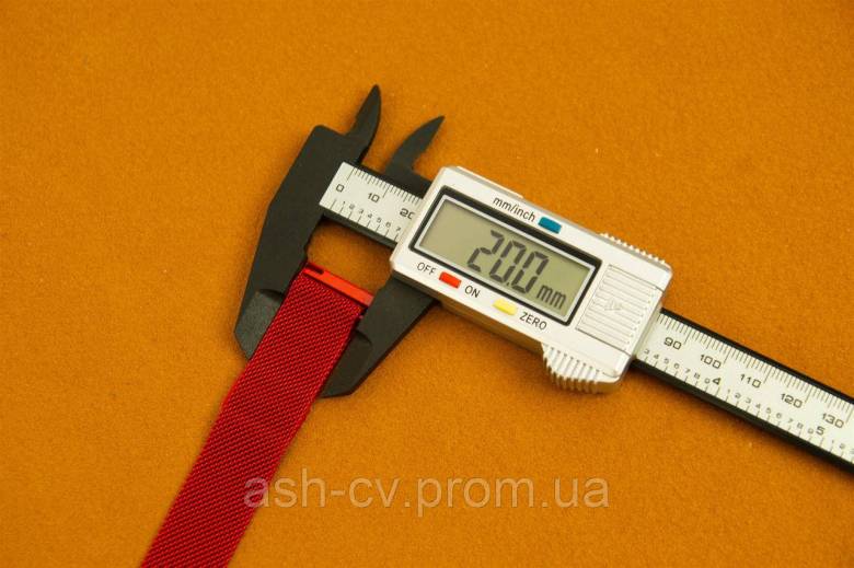 Ремешок, для, часов, металлический, 20 мм, Premium, Metal, Red - фото фото фото 7