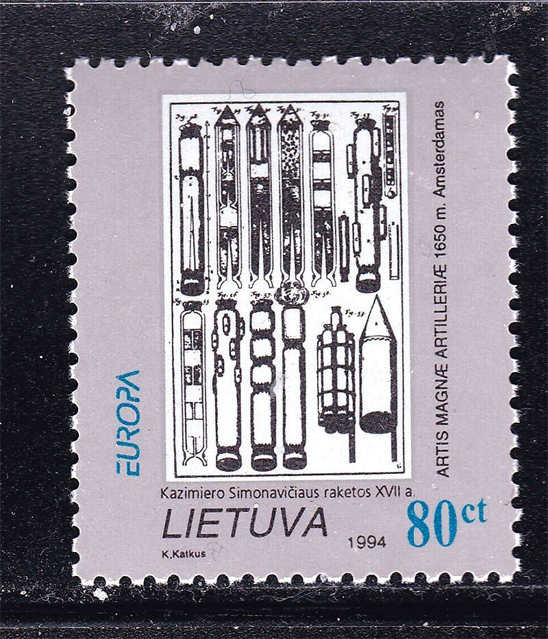 Литва 1994 г  MNH - ракеты - ЕВРОПА - фото фото фото 0