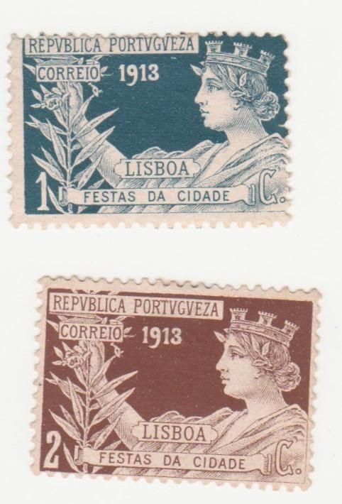 Португалия   1913 г.№  5 - 6 * - фото фото фото 0