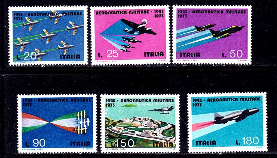 Авиация .  Италия 1973 г  MNH - ВВС - фото фото фото 0