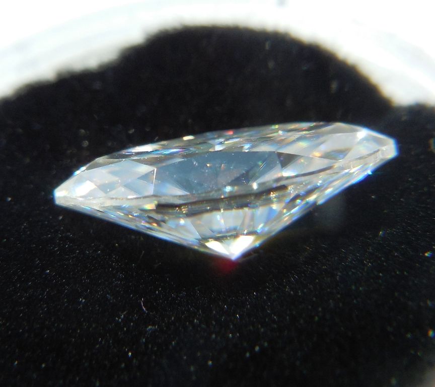 Муассанит 2.235ct VVS1 D, marquise - фото фото фото 2