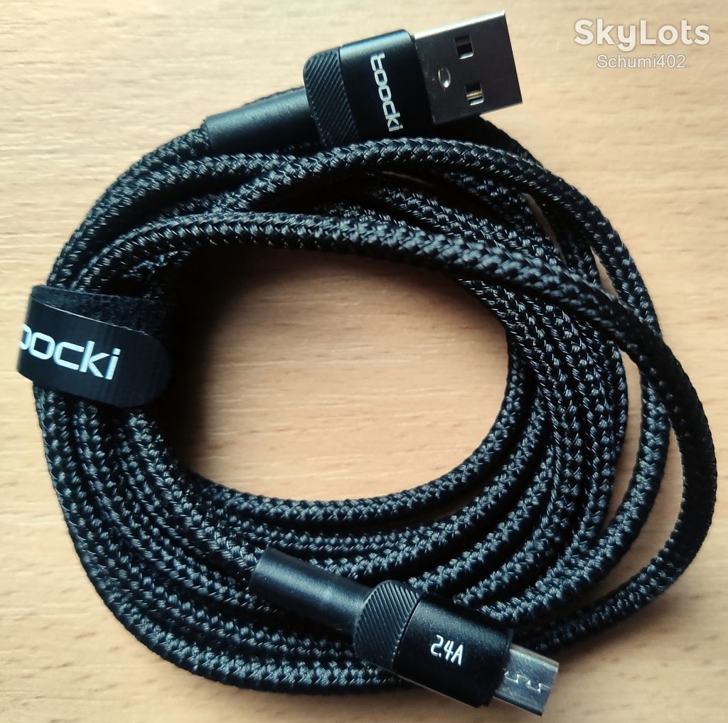 Кабель Toocki USB-A/Micro-USB 2 метри чорний - фото фото фото 1