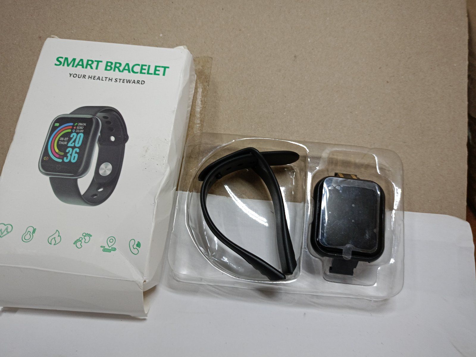 43932   Фитнес смарт часы smart bracelet , черный - фото фото фото 1