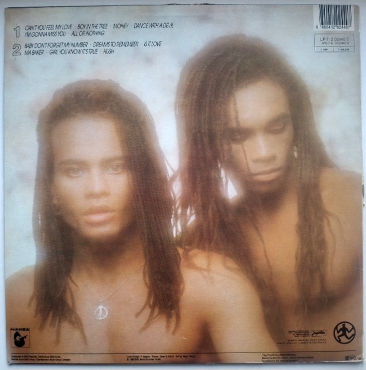 Milli Vanilli - All Or Nothing - 1988.  (LP). 12. Vinyl. Пластинка. Yugoslavia. - фото фото фото 1
