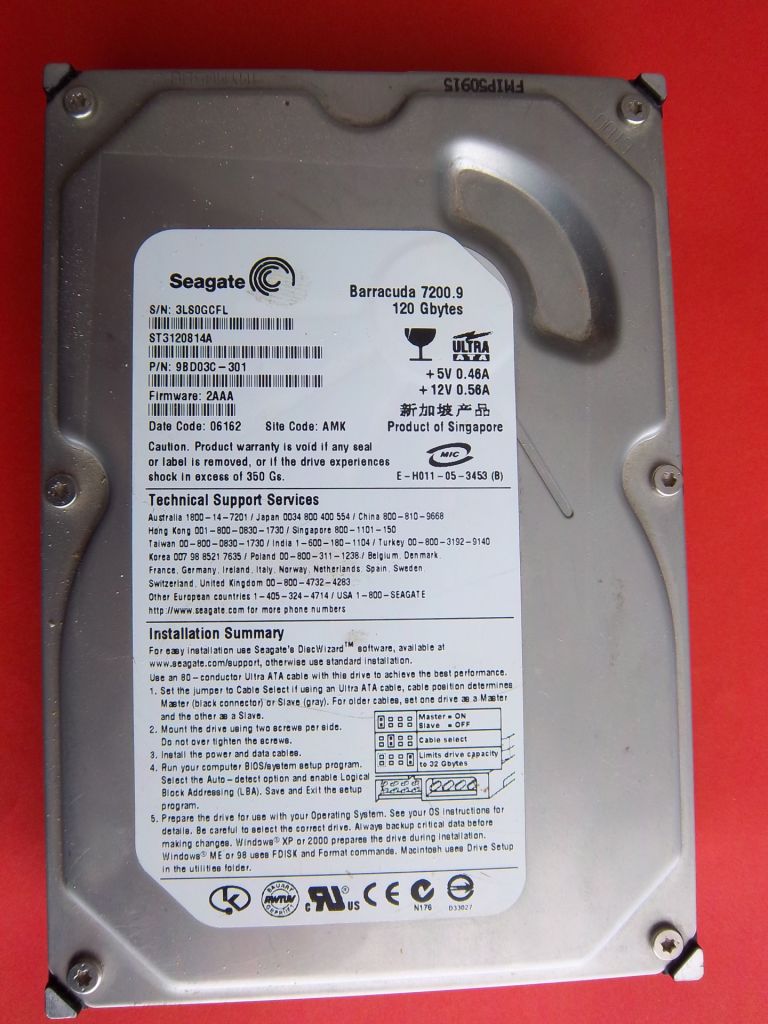 HDD 120GB IDE 3.5"  (ОК) - фото фото фото 0