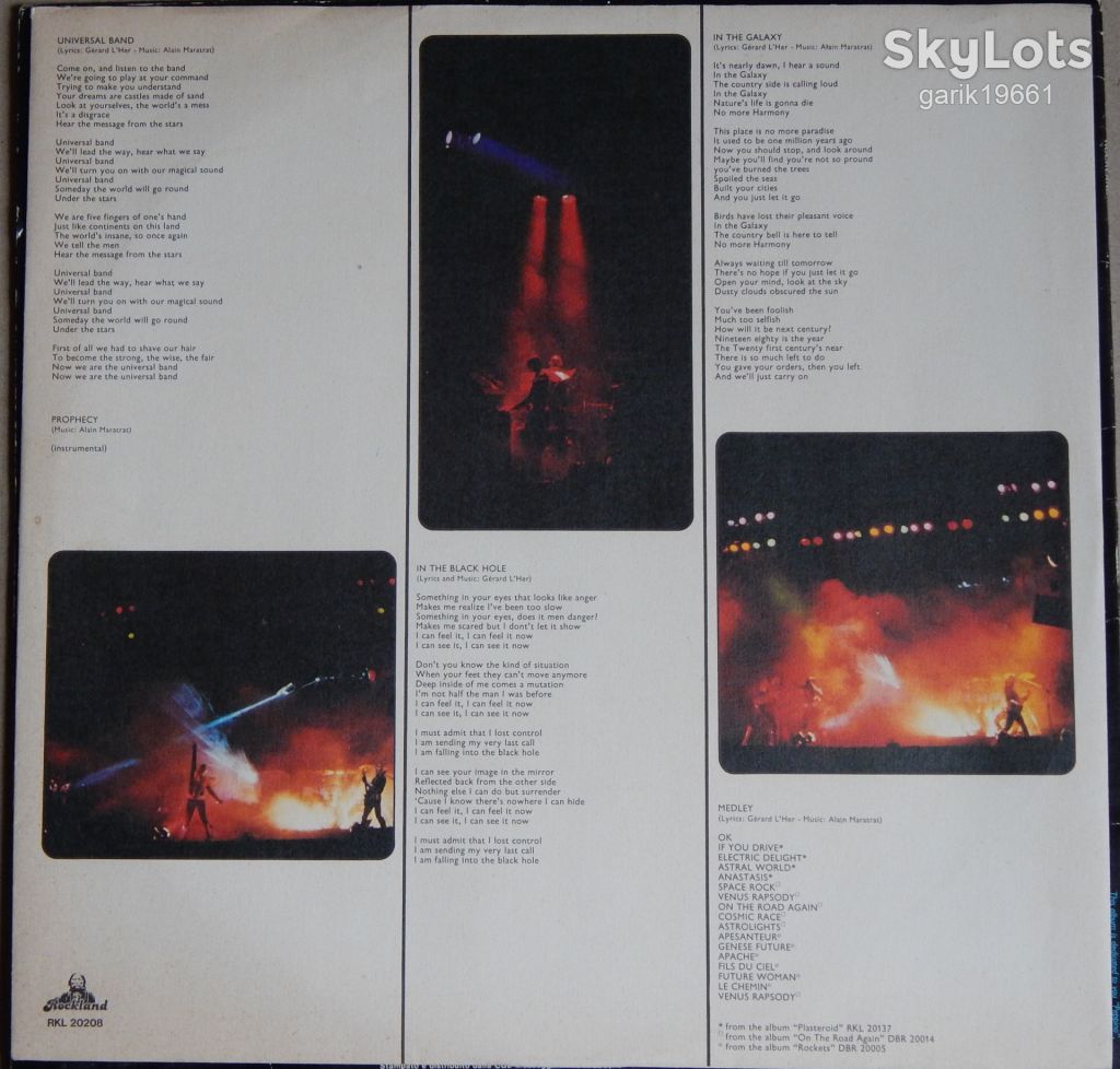 Rockets – Galaxy  (Rockland Records – RKL 20208, Italy) insert EX+/EX+ - фото фото фото 2