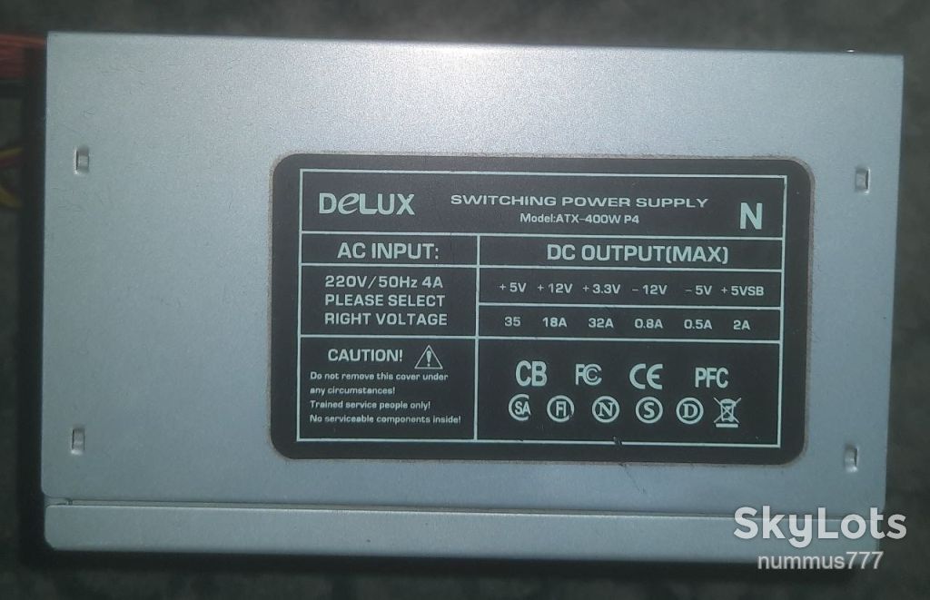 Блок живлення Delux ATX-400W P4 400W №11 СТАРТУЄ - фото фото фото 0