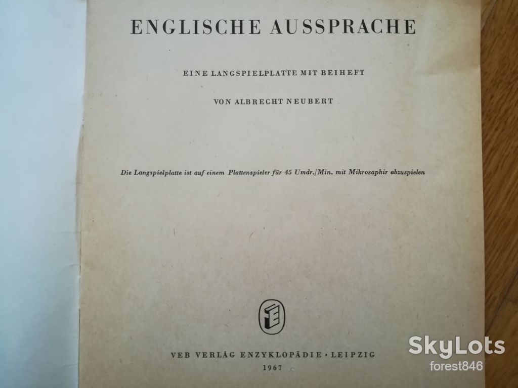 Englische Aussprache-NM, 7"-Німеччина - фото фото фото 2