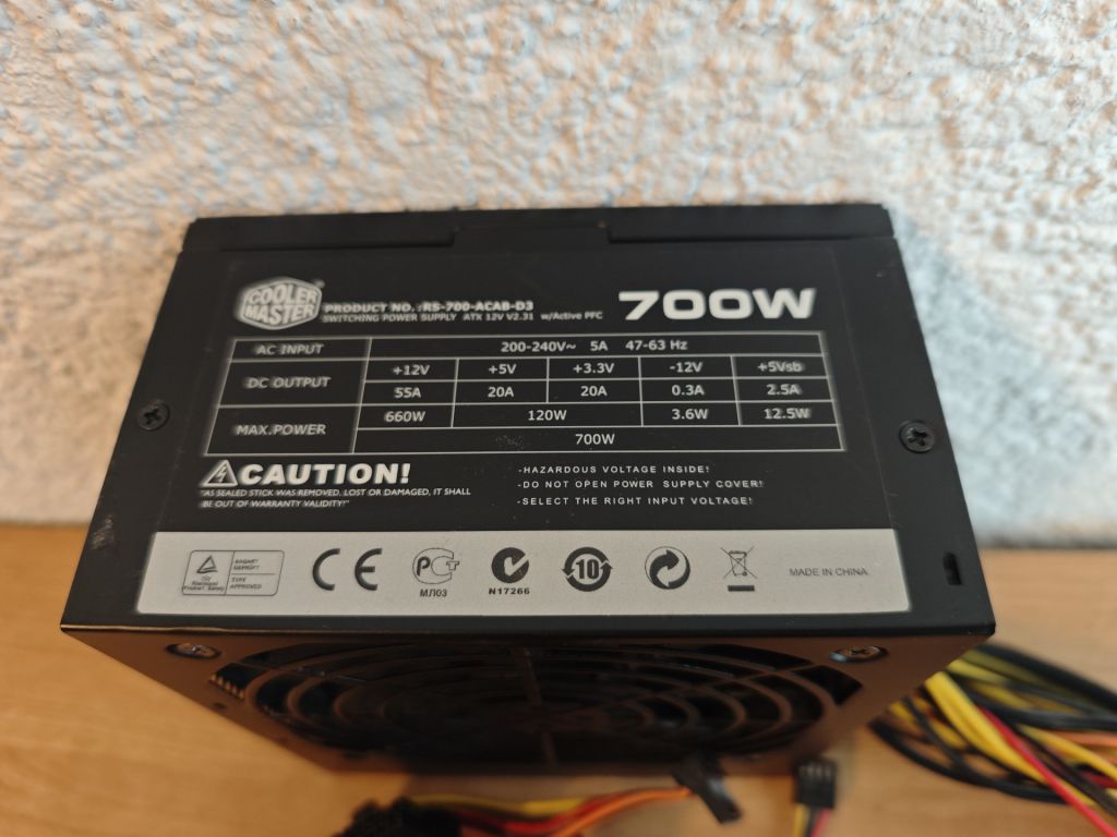 Блок живлення CoolerMaster 700W - фото фото фото 1