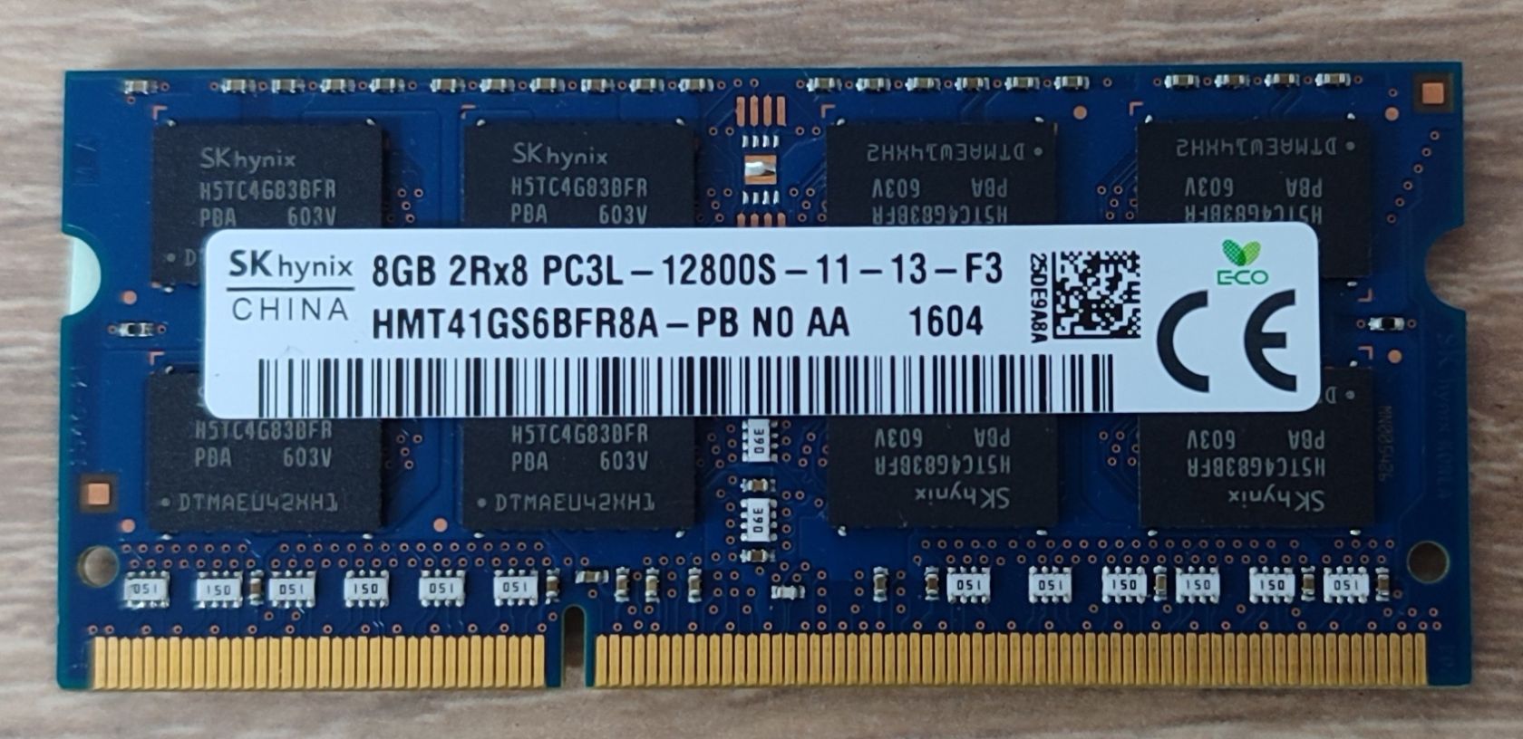 Оперативна пам'ять Hynix DDR3 SO-DIMM 8Gb 1600 C11 1.35 v  (HMT41GS6BFR8A-PB) - б/у - фото фото фото 0