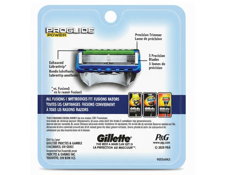 Сменные кассеты для бритья Gillette ProGlide Power (8 шт) - фото фото фото 1