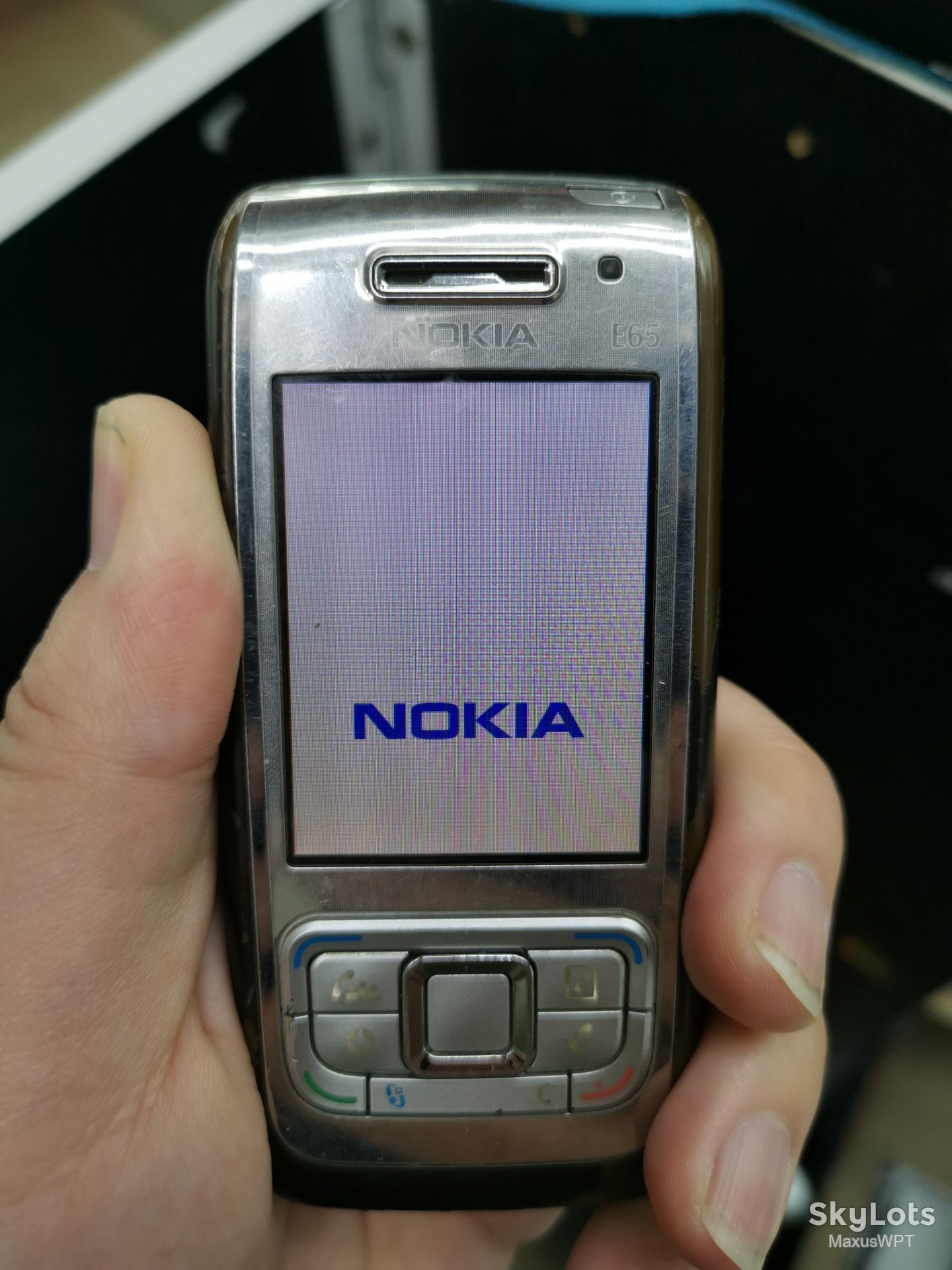 #877 Nokia E65 e 65 slider silver sklad - фото фото фото 1