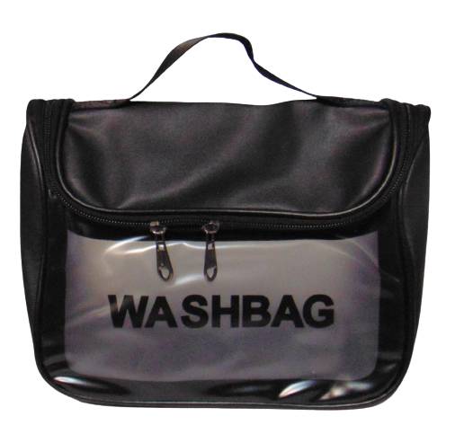 Женская сумка косметичка Washbag черная - фото фото фото 0
