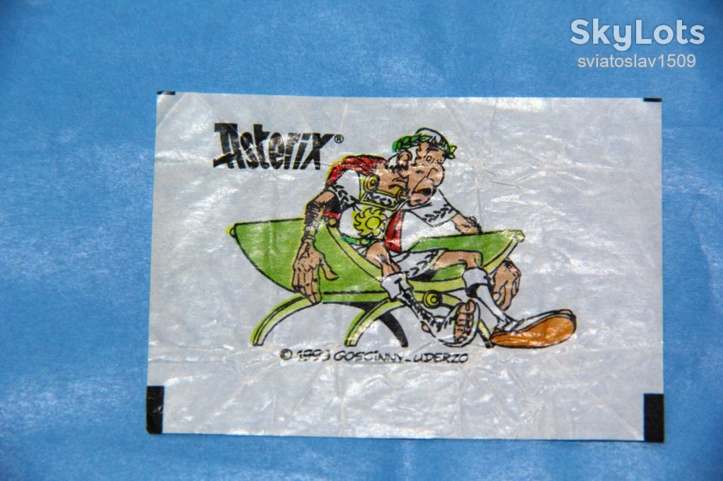 вкладыш от жевательной резинки ASTERIX Fleer - фото фото фото 0