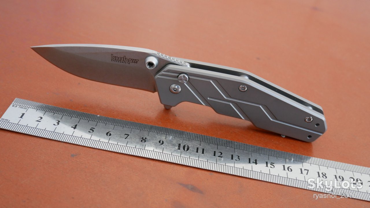 Kersh Dimension®  3810, 8Cr13MoV Stonewash, Titanium, OEM, SpeedSafe® Assisted Opening, EDC - фото фото фото 6