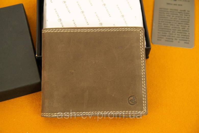 Портмоне, гаманець, Antonio Valeria, Leather Wallet for Men - фото фото фото 5