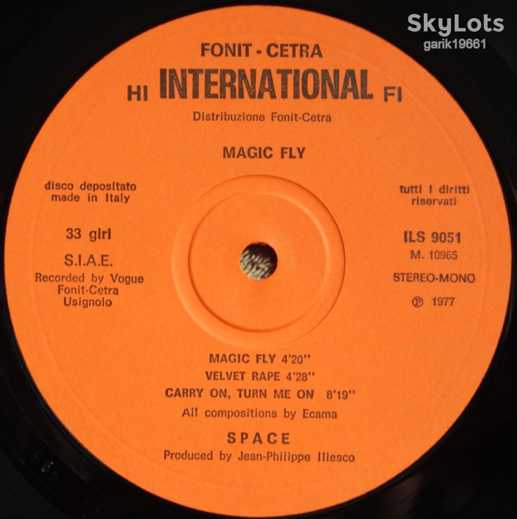 Space – Magic Fly  (Fonit Cetra International – ILS 9051, Italy) EX+/EX+ - фото фото фото 3