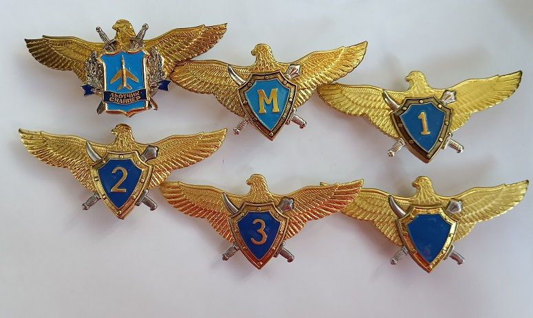 Комплект нагрудних знаків "Класний фахівець" льотчик-снайпер. Військово-Повітряних Сил України.ЗСУ - фото фото фото 0