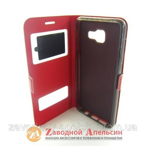 Чехол книга Samsung A3 2016 A310 Smart Case red - фото фото фото 2