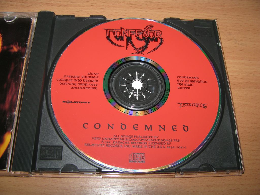 CONFESSOR - Condemned   (1992 Relativity 1st press,USA) - фото фото фото 2