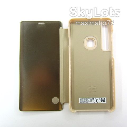 ЧЕХОЛ КНИЖКА CLEAR VIEW Samsung A9 gold - фото фото фото 1
