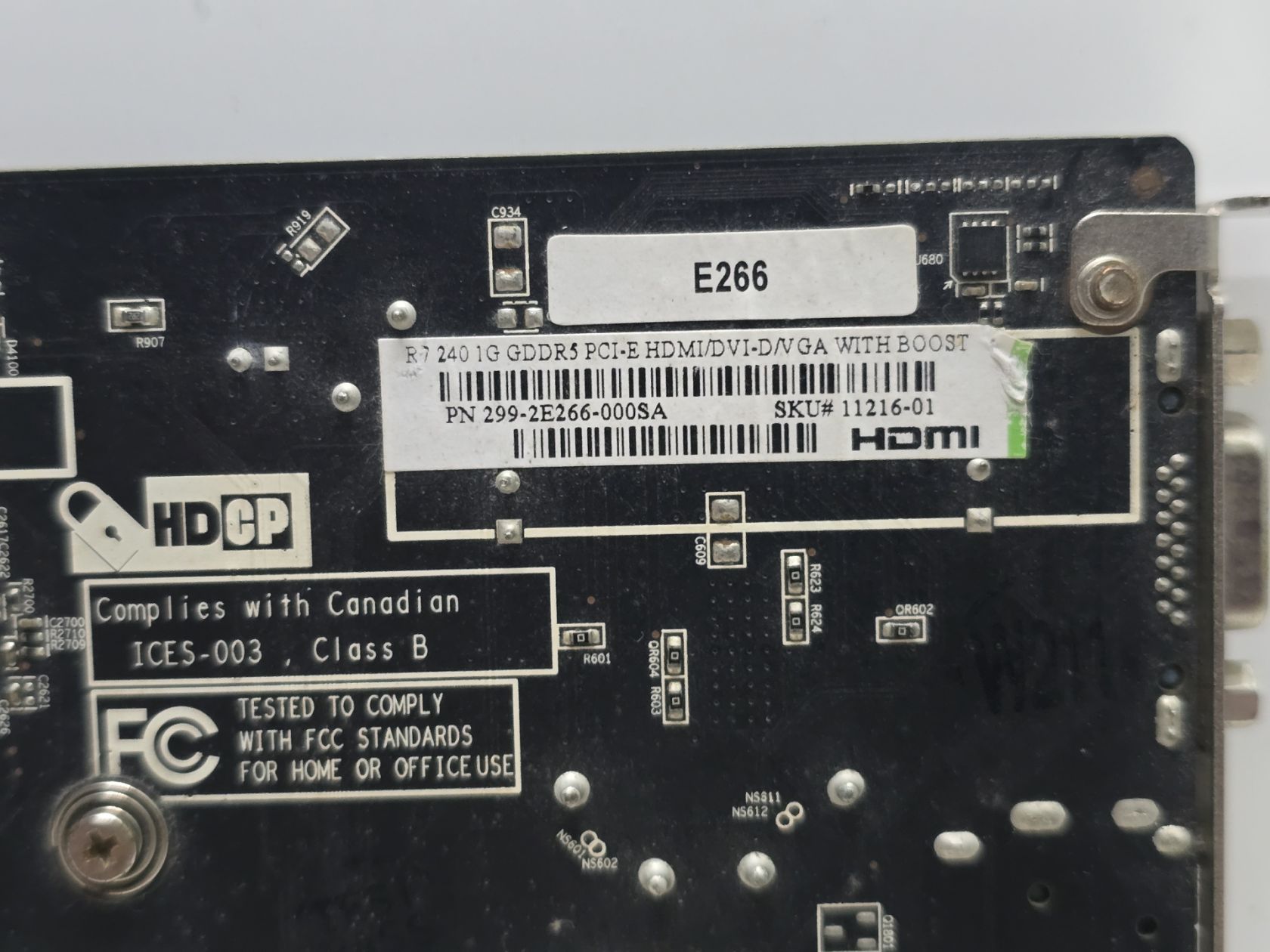 Видеокарта Sapphire Radeon R7 240 1GB  (GDDR5,128 Bit,HDMI,PCI-Ex,Б/у) - фото фото фото 3