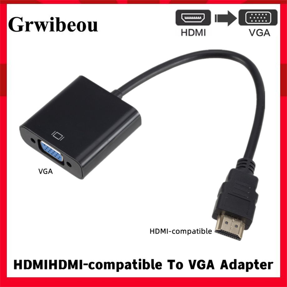 Перехідник HDMI-VGA,  для монітора, відеокарти, ps4, ps5 - фото фото фото 0