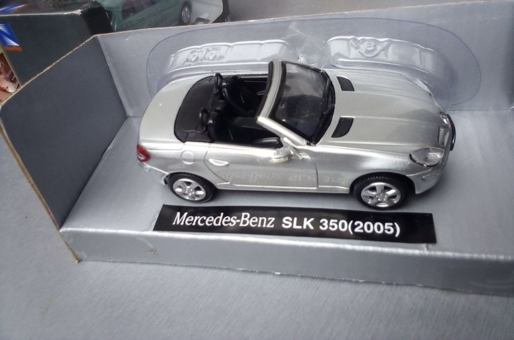 New-Ray 1:43 Mercedes Benz SLK350 2005 серебристий - фото фото фото 3