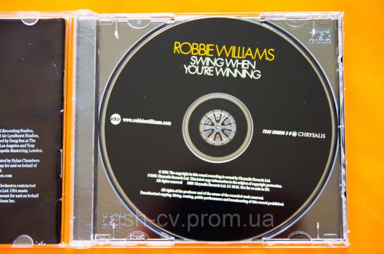 Музичний диск CD. ROBBIE WILLIAMS - Swing when youre winning - фото фото фото 5