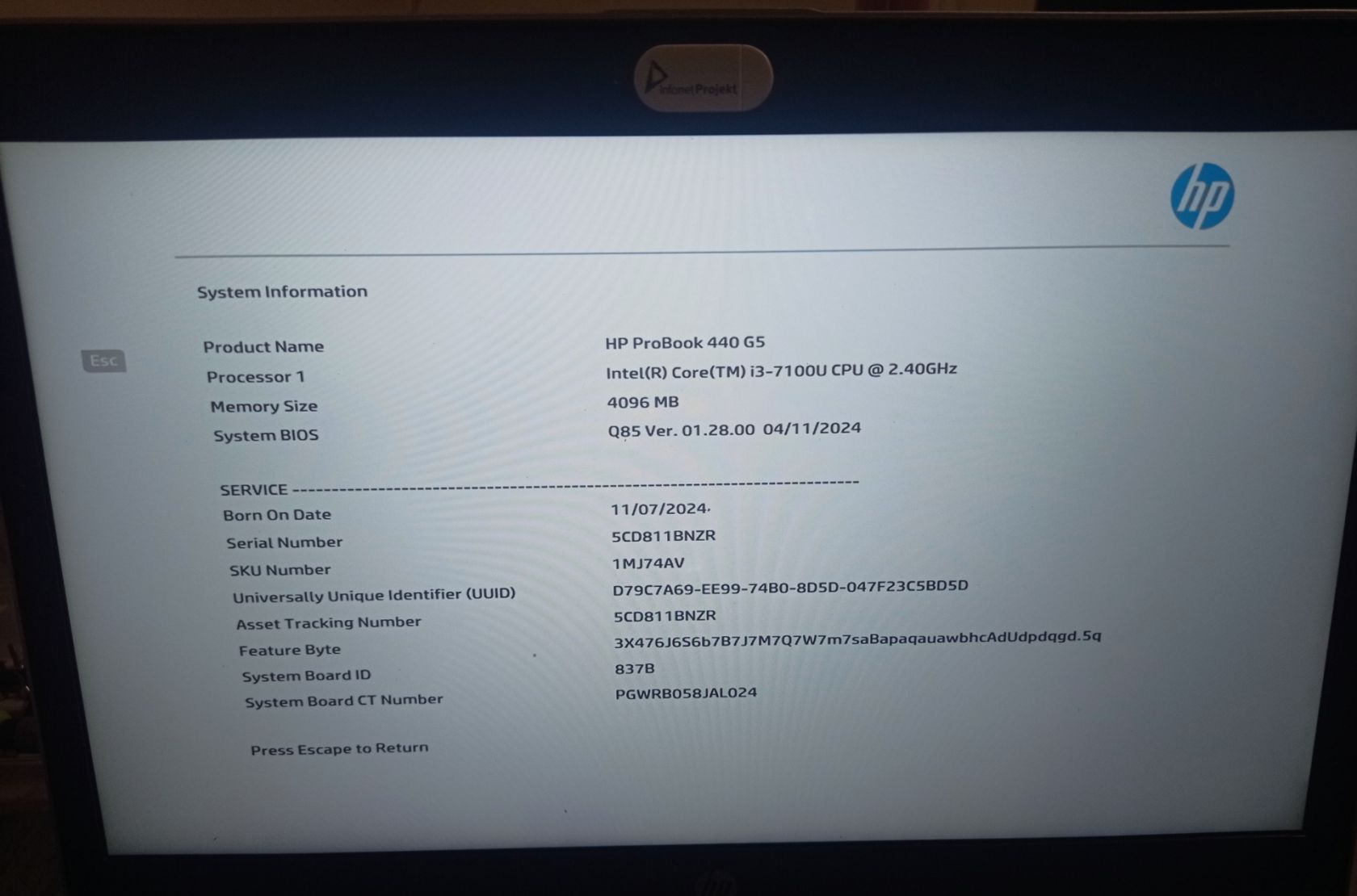Ноутбук HP ProBook 440 G5 на Core i3-7100 - фото фото фото 10