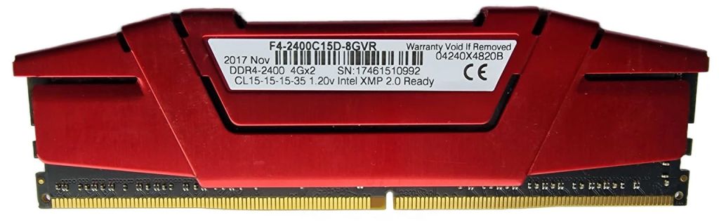 4Gb DDR4 2400MHz G.SKILL Ripjaws V  PC4-19200.  Гарантія - фото фото фото 0