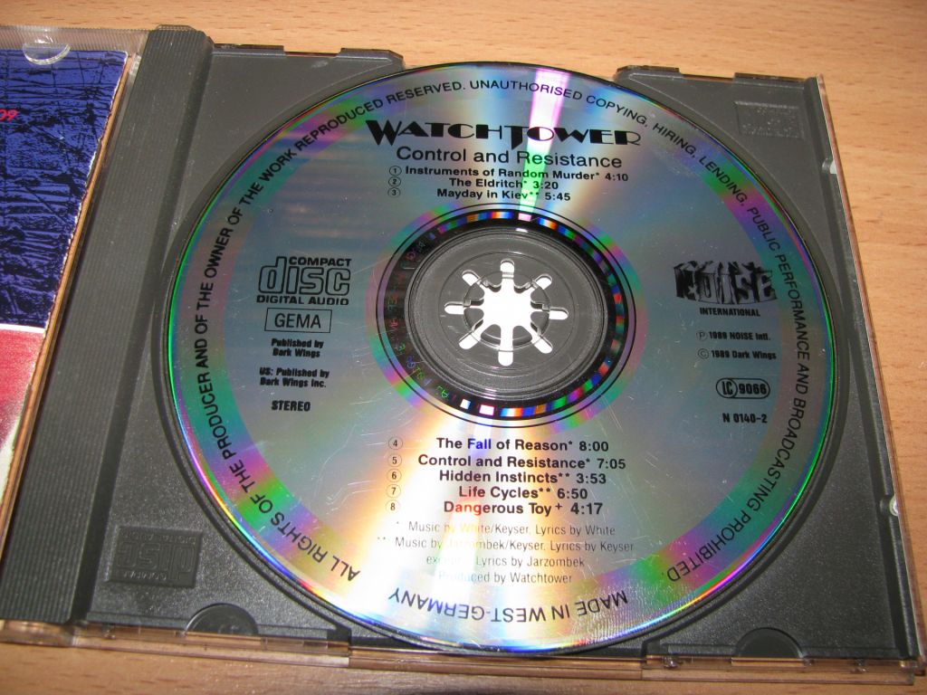 WATCHTOWER - Control And Resistance  (1989 Noise 1st press,Germany) - фото фото фото 2