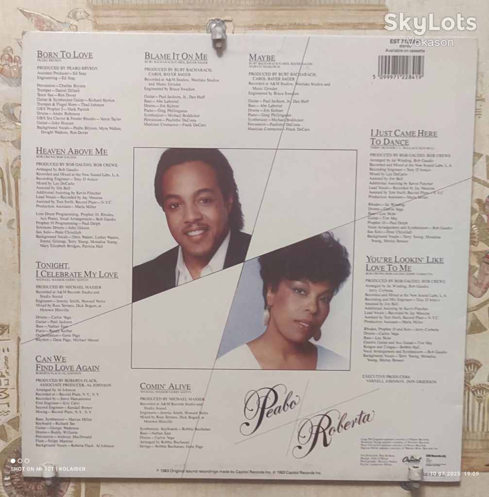Peabo Bryson, Roberta Flack-Born to love NM/NM - фото фото фото 1