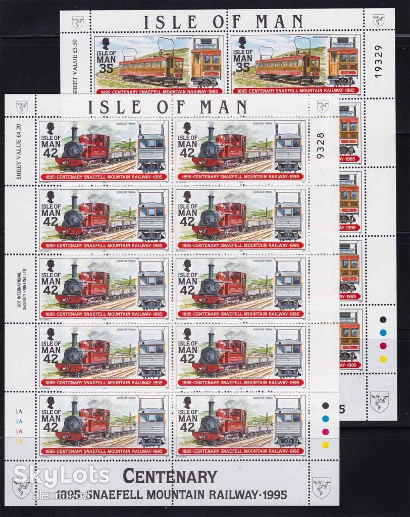 Транспорт . EU  . Мэн 1995 г MNH - 2а скана - 4 м/л - фото фото фото 0