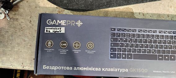 Беспроводная клавиатура GamePro GK1500 № 24050705 - фото фото фото 2