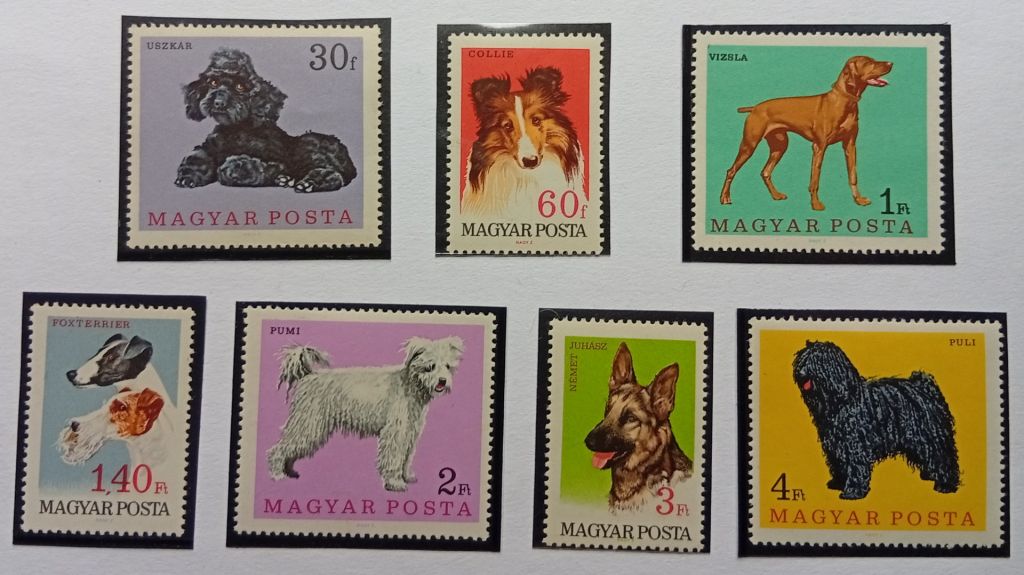 Венгрия 1967 Собаки, MNH - фото фото фото 0