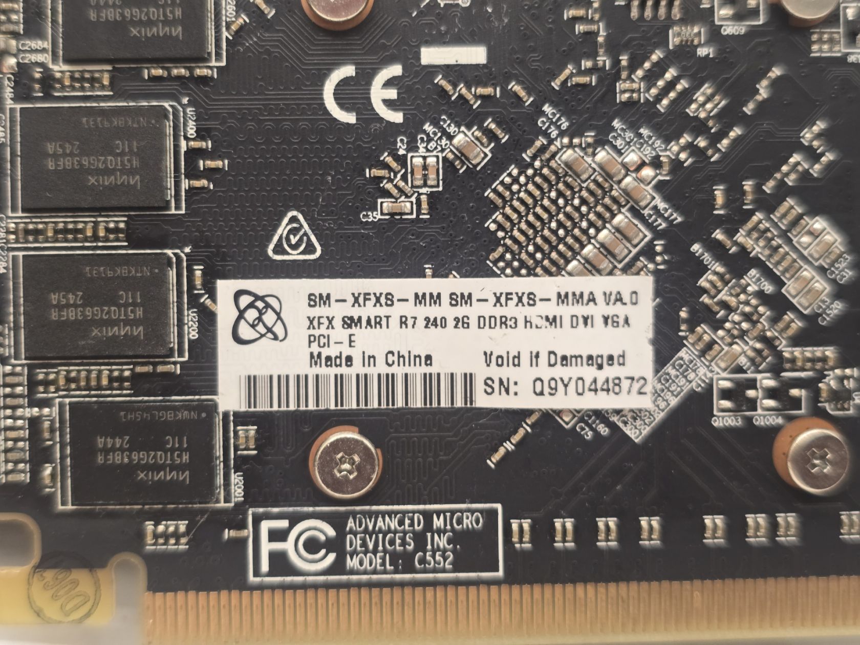 Видеокарта XFX Radeon R7 240 2GB   (GDDR3,128 Bit,HDMI,PCI-Ex,Б/у) - фото фото фото 2