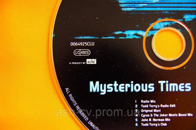 Музичний диск CD. SASH - Mysterious Times - фото фото фото 2
