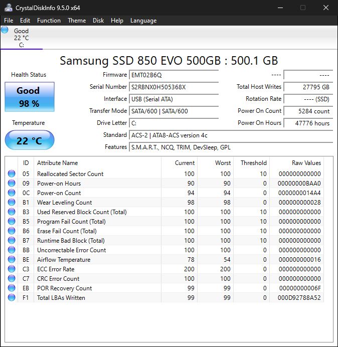 500Gb 2.5" Samsung 850 EVO SATA3 SSD 96%+ - фото фото фото 1
