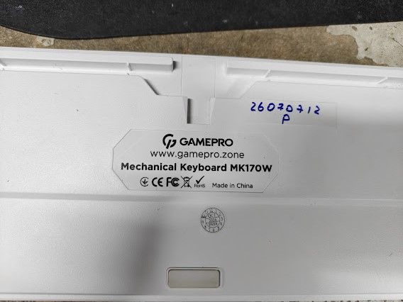 Игровая клавиатура с подсветкой RGB GamePro MK170W Hot-Swap Red Swich USB № 26070712 - фото фото фото 1