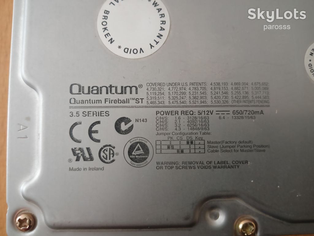 2513 - Раритетний жорсткий диск Quantum Fireball ST 3 - 3Gb - фото фото фото 1