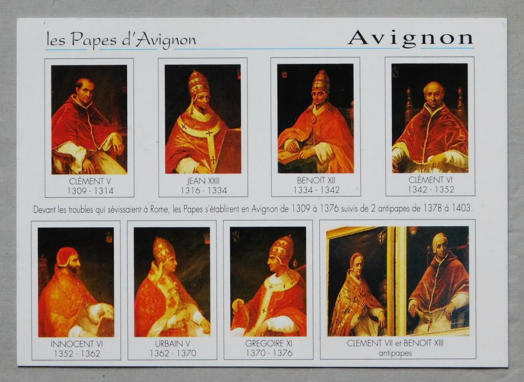 Листівка - Les Papes d'Avignon - Monaco - фото фото фото 0