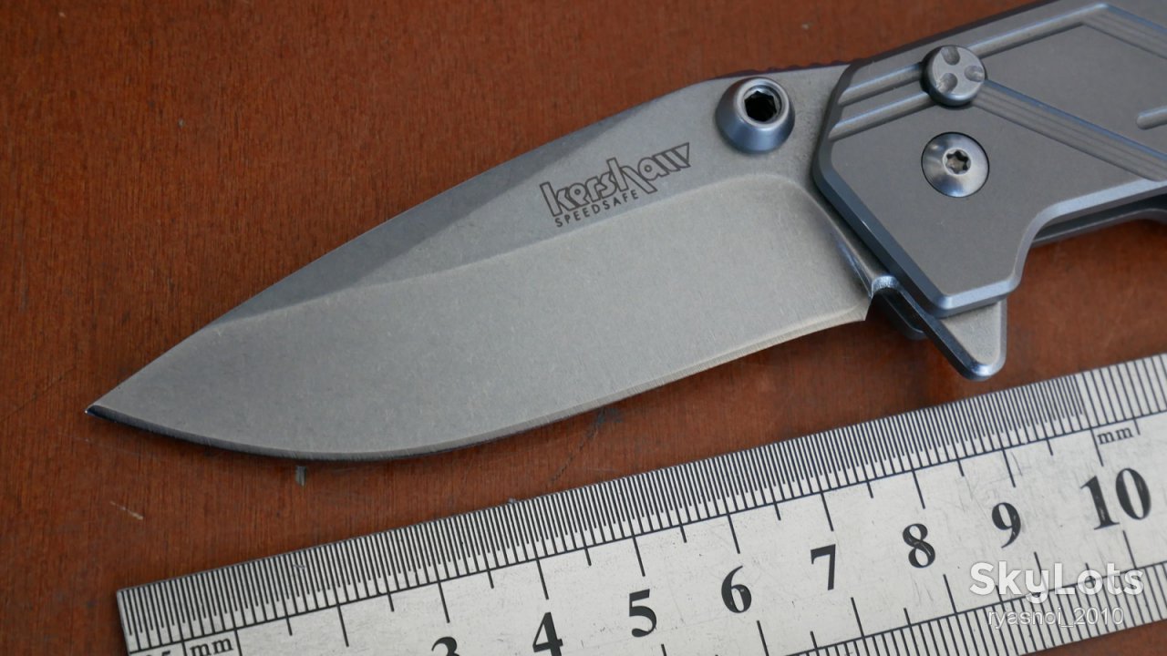 Kersh Dimension®  3810, 8Cr13MoV Stonewash, Titanium, OEM, SpeedSafe® Assisted Opening, EDC - фото фото фото 1